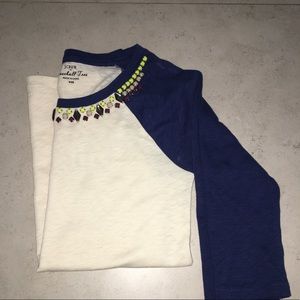 J. Crew Baseball Tee